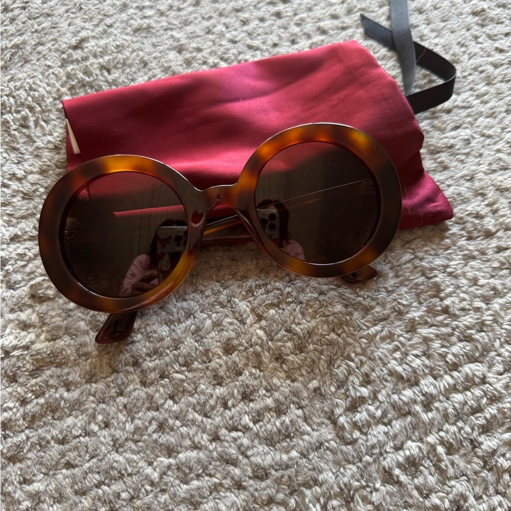 Gucci Brown Round Sunglasses